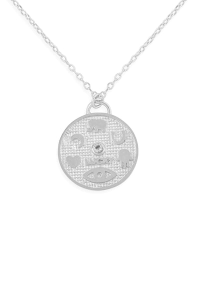 CAST ROUND PENDANT NECKLACE