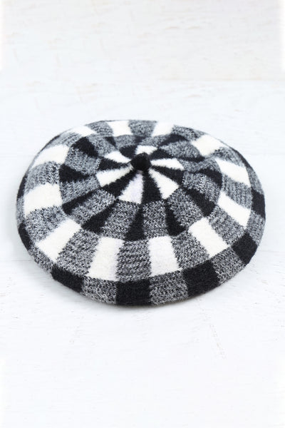 PLAID FASHION BERET HAT