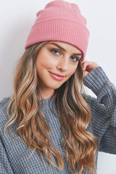 PLAIN AND SIMPLE KNITTED FASHION BEANIE