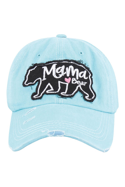 MAMA BEAR RUGGED STYLE BASEBALL CAP