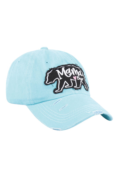 MAMA BEAR RUGGED STYLE BASEBALL CAP