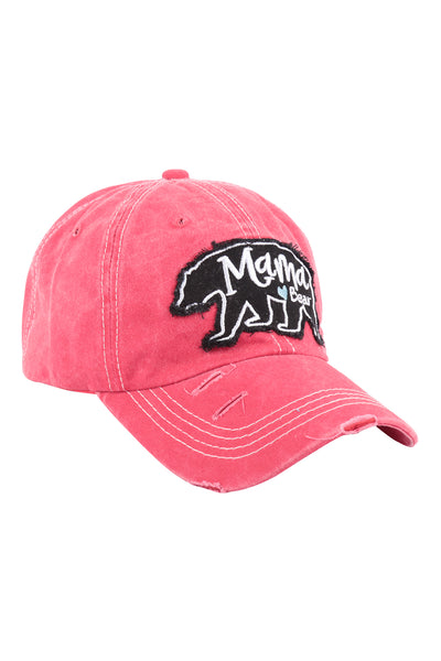 MAMA BEAR RUGGED STYLE BASEBALL CAP