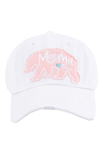 MAMA BEAR RUGGED STYLE BASEBALL CAP