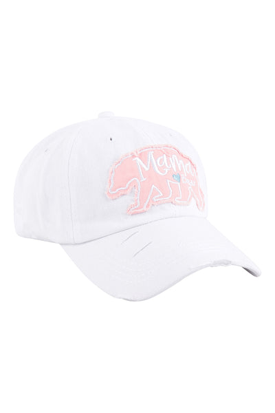 MAMA BEAR RUGGED STYLE BASEBALL CAP