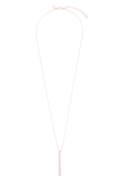 VERTICAL BAR PENDANT LONG NECKLACE