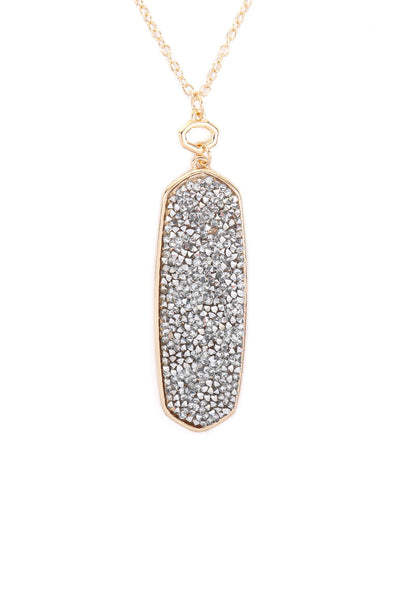 GLITZY PENDANT LONG NECKLACE