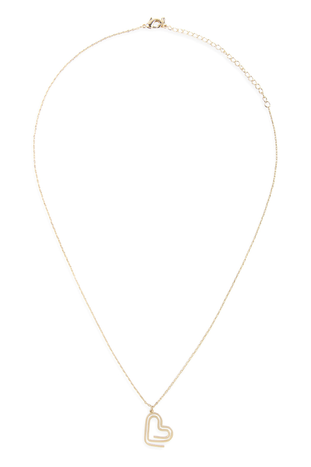 HEART CLIP PENDANT NECKLACE