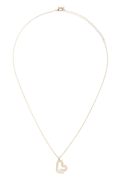 HEART CLIP PENDANT NECKLACE