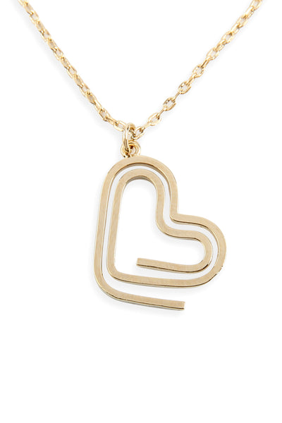 HEART CLIP PENDANT NECKLACE