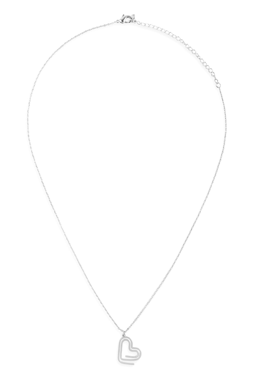 HEART CLIP PENDANT NECKLACE