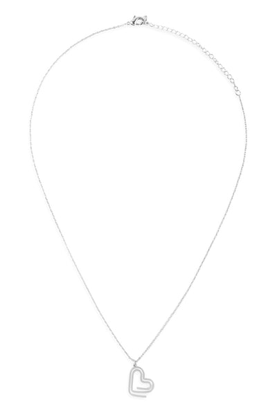 HEART CLIP PENDANT NECKLACE