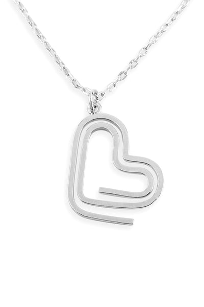 HEART CLIP PENDANT NECKLACE