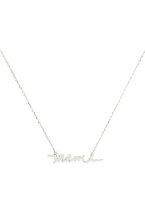 "MAMA" LETTER LINK PENDANT NECKLACE