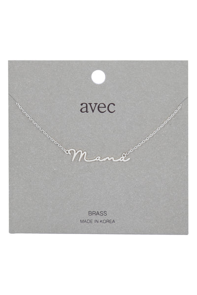 "MAMA" LETTER NECKLACE