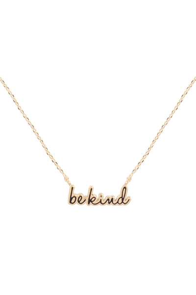 "BE KIND" SCRIPT NECKLACE