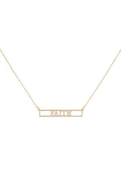 CUT OUT BAR NECKLACE (NOW $2.00 ONLY!)