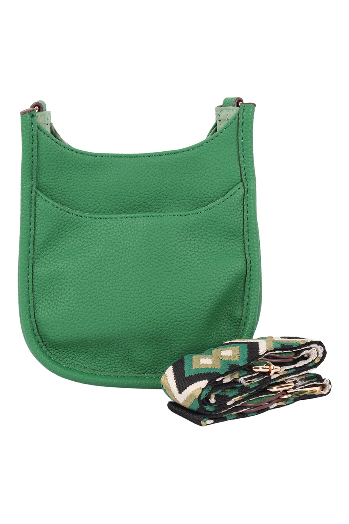 WOMEN'S LEATHER SHOULDER BAG WITH WIDE CHANGEABLE STRAP/1PC