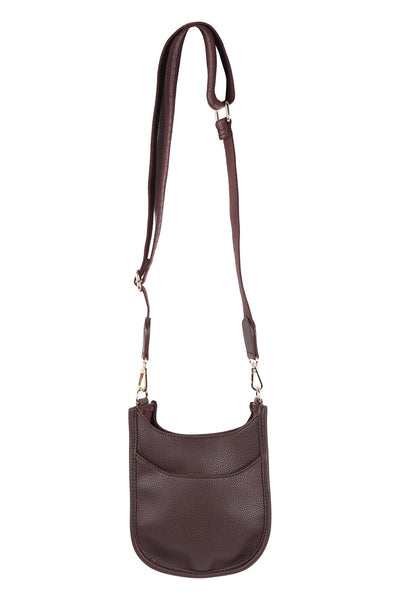 WOMEN'S LEATHER SHOULDER BAG WITH WIDE CHANGEABLE STRAP/1PC