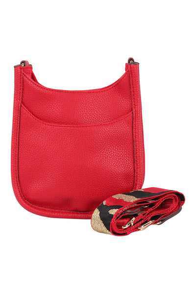 WOMEN'S LEATHER SHOULDER BAG WITH WIDE CHANGEABLE STRAP/1PC