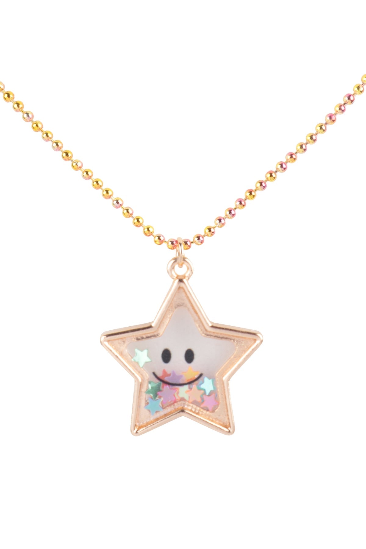 14" STAR GLITTER PENDANT KIDS NECKLACE