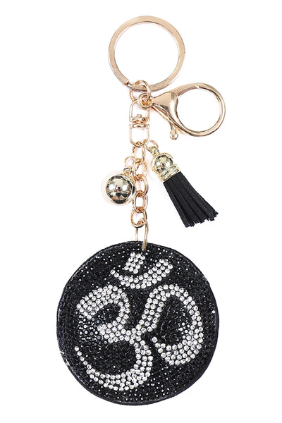 "AUM" OM UNIVERSE & ULTIMATE REALITY SYMBOL TASSEL KEYCHAIN