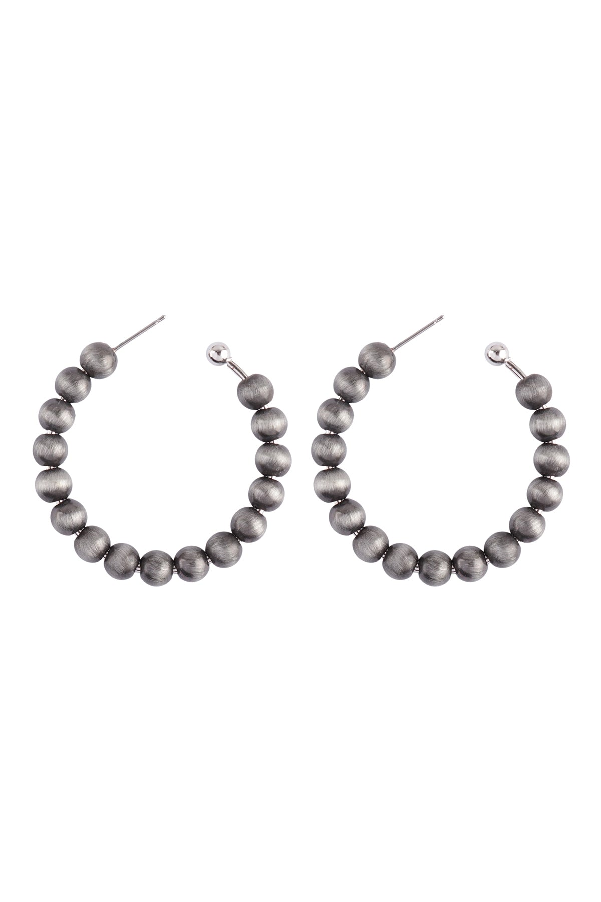 HOOP BEADED EARRINGS