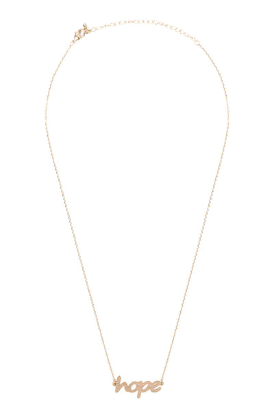 "HOPE" LETTERING NECKLACE