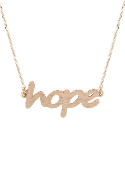 "HOPE" LETTERING NECKLACE