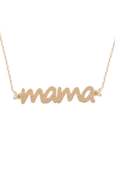 "MAMA" LETTERING NECKLACE