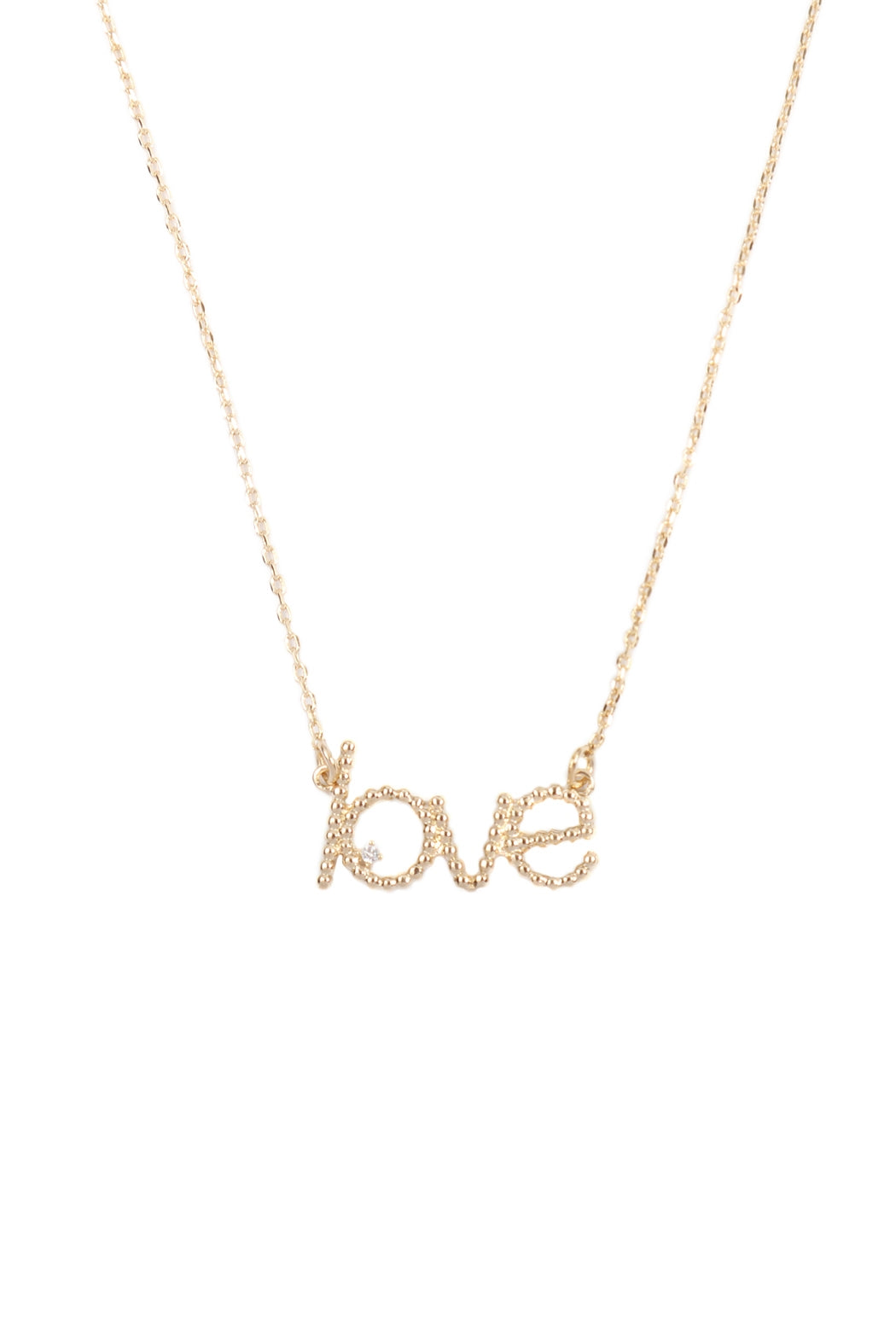 BALL TEXTURE "LOVE" NECKLACE