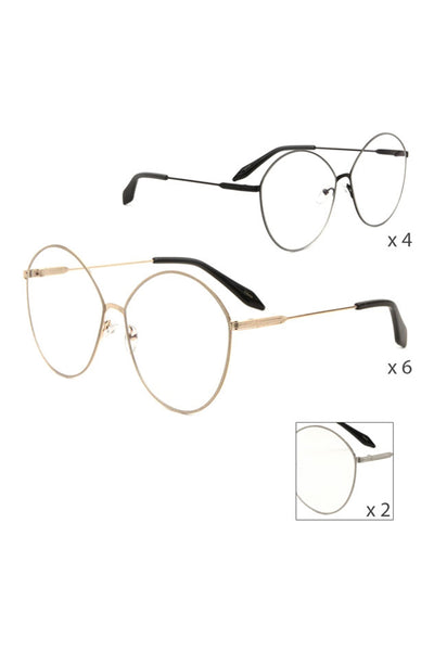 ROUD CLASSIC FASHION EYEGLASSES /12PCS