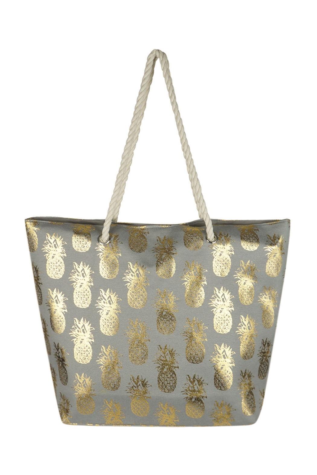 PINEAPPLE GLITTER BEACH BAG