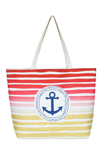 STRIPE ANCHOR TOTE BAG