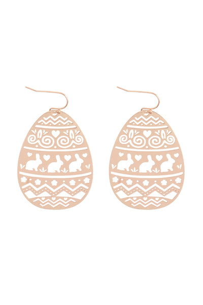 EASTER EGG FILIGREE LASER CUT EARRINGS