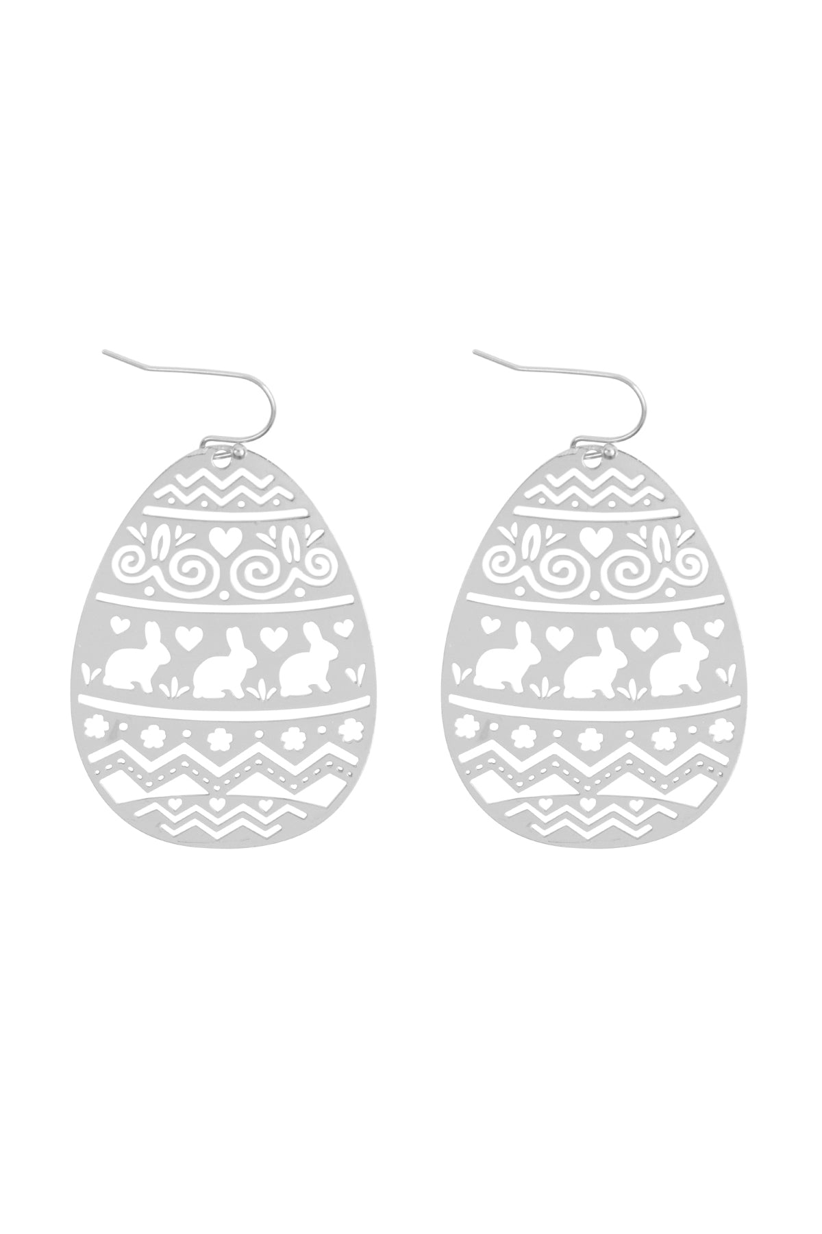 EASTER EGG FILIGREE LASER CUT EARRINGS