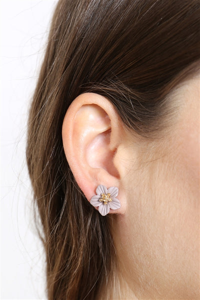 3 SET FLOWER POST EARRING