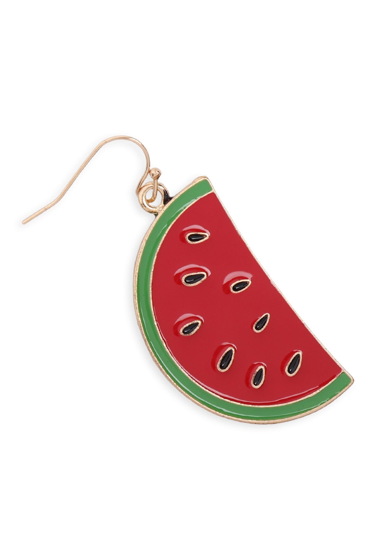 WATERMELON ENAMEL HOOK EARRINGS