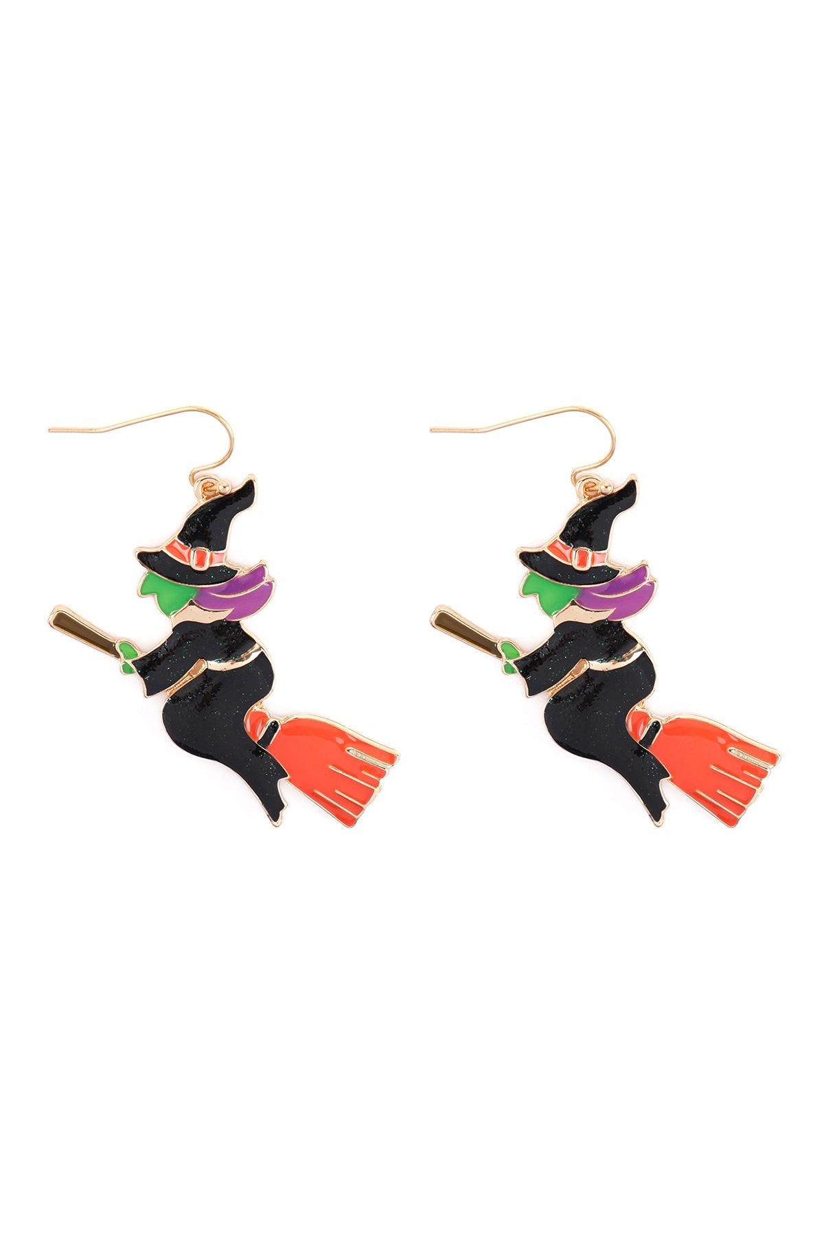 (HALLOWEEN) WITCH ENAMEL EARRINGS