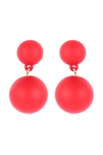CCB 2 DROP COLOR COATED EARRINGS6PCS (NOW $0.75 ONLY!)