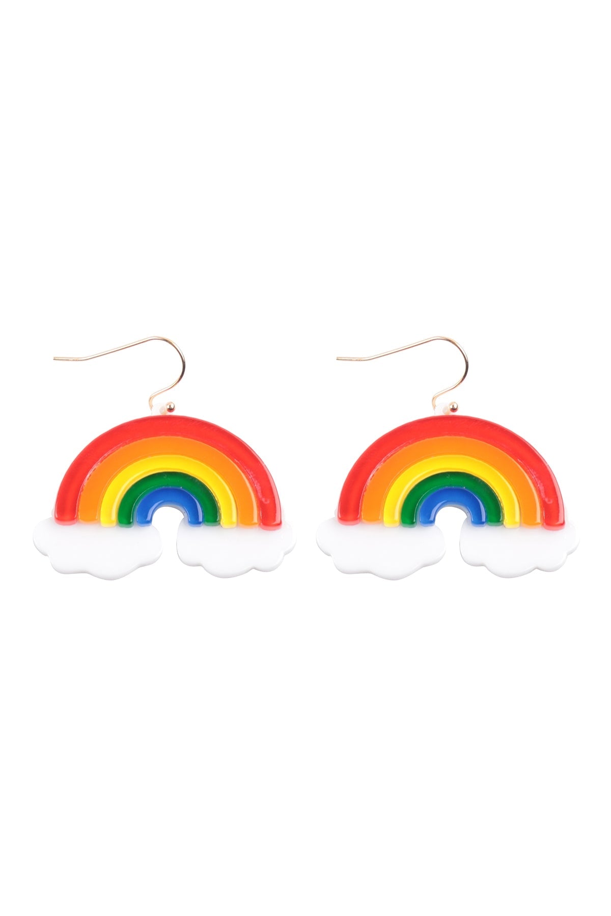 RAINBOW ACRYLIC DANGLE EARRINGS