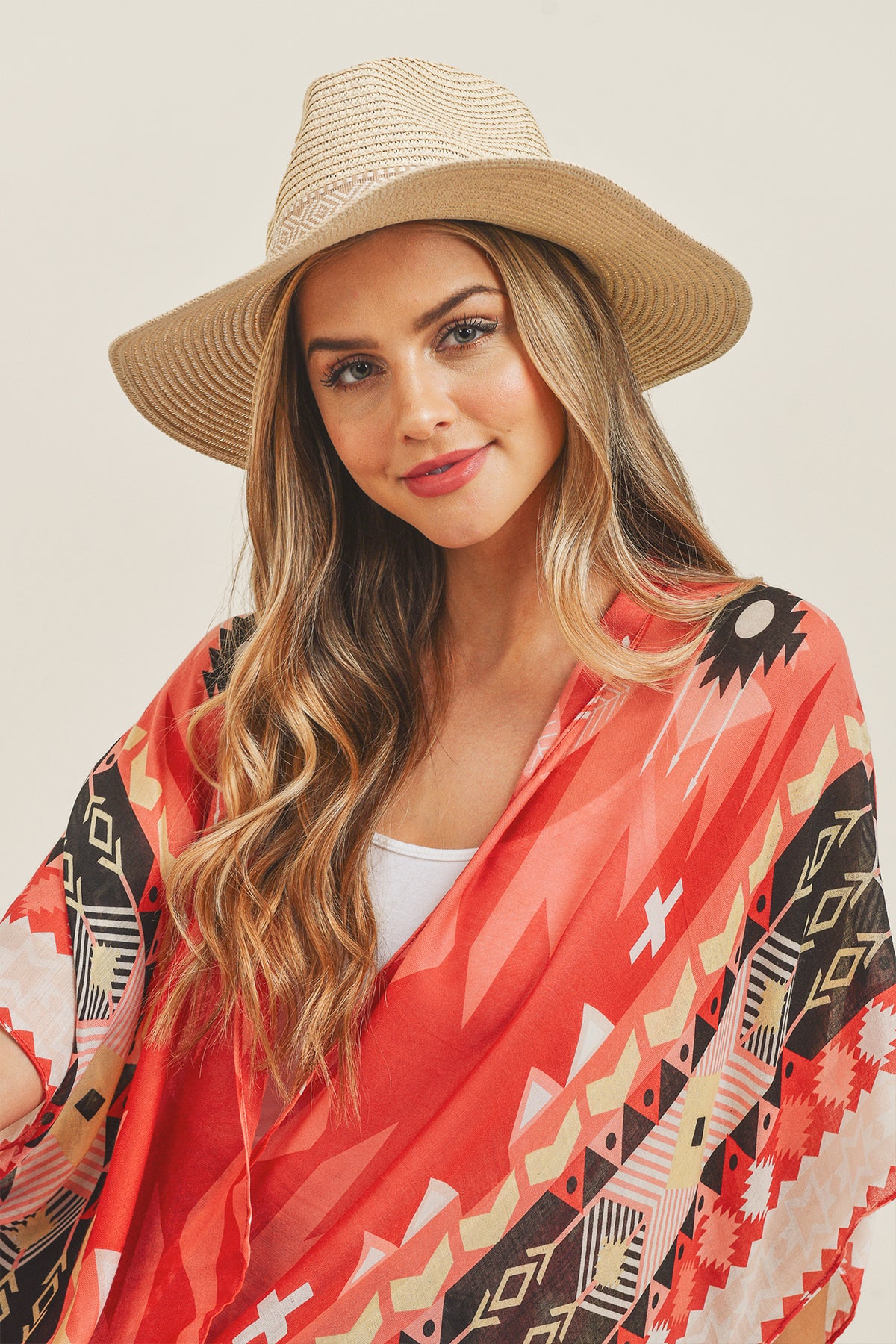 TRIBAL BAND PANAMA SUN HAT