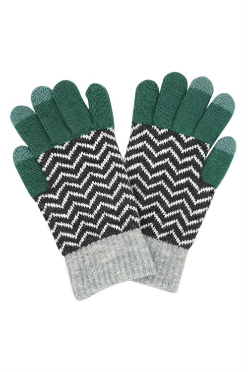 CHEVRON MULTI COLOR SMART GLOVES