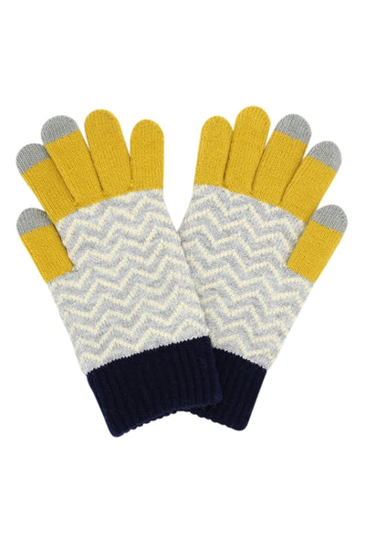 CHEVRON MULTI COLOR SMART GLOVES