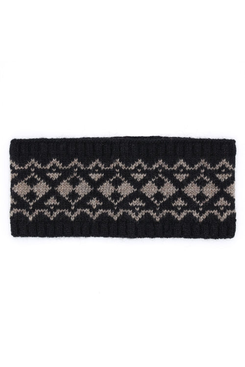 AZTEC PATTERN EAR WARMER HEADBAND