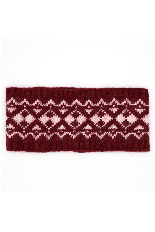 AZTEC PATTERN EAR WARMER HEADBAND