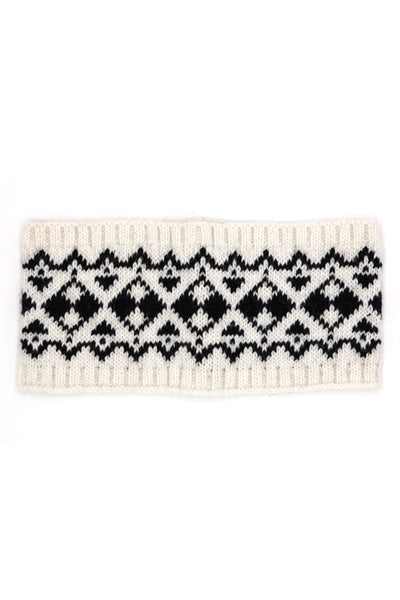 AZTEC PATTERN EAR WARMER HEADBAND