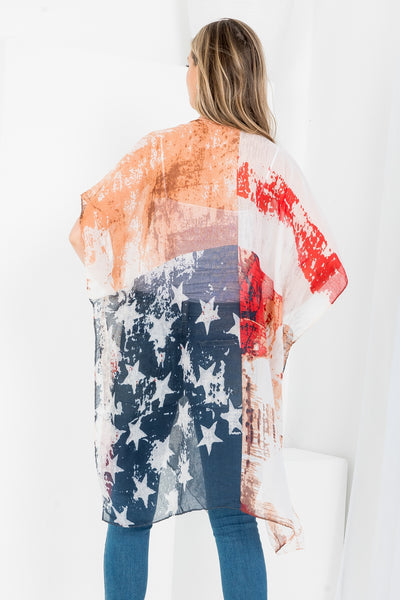 VINTAGE AMERICAN FLAG KIMONO/6PCS