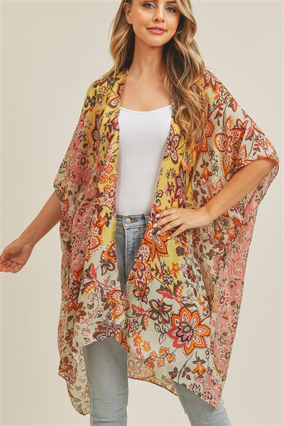 MULTI FLOWER KIMONO