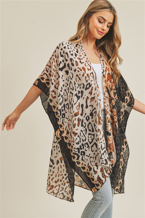 BOHO LEOPARD KIMONO