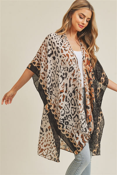 BOHO LEOPARD KIMONO
